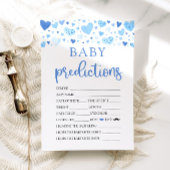 Blue Valentine Baby Dusche Baby Predictive Game Einladung