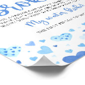 Blue Valentine Baby Dusche Mein Wasser Broke Spiel Poster (Ecke)