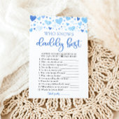 Blue Valentine, die Daddy Best Baby Shower kennt Einladung