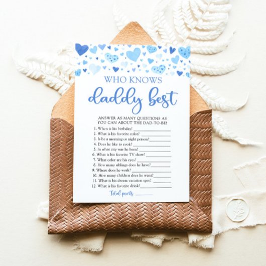 Blue Valentine, die Daddy Best Baby Shower kennt Einladung