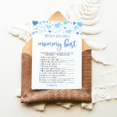 Blue Valentine, die Mommy Best Baby Dusche kennt Einladung