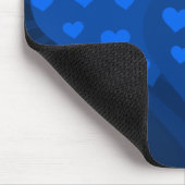 Blue Valentine Hearts Mouse Pad Mousepad (Ecke)