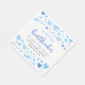 Blue Valentine Little HeartBreaker Baby Dusche Serviette (Ecke)