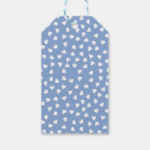 Blue Valentines Theme Herzblasen und Auto Geschenkanhänger (Rückseite)