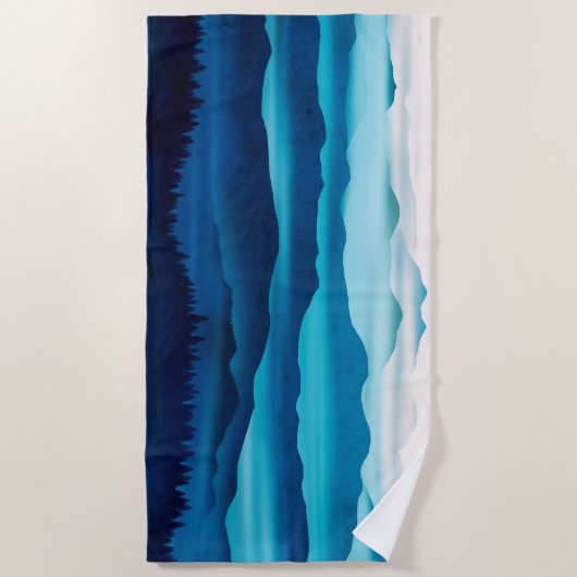 Blue valleys horizon strandtuch (Vorderseite)