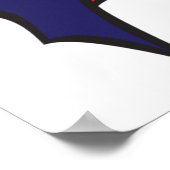 Blue Vampire Boy with Cape Cute Dracula Poster (Ecke)