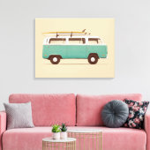 Blue Van | Florent Bodart Leinwanddruck (Insitu (Wohnzimmer))