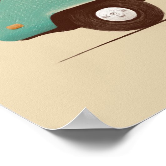 Blue Van | Florent Bodart Poster (Ecke)