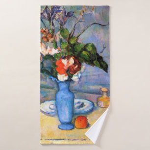 Blue Vase Blume, Paul Cezanne Badehandtuch
