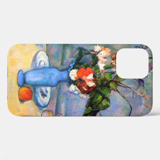 Blue Vase Blume, Paul Cezanne Case-Mate iPhone Hülle (Rückseite (Horizontal))
