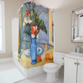 Blue Vase Blume, Paul Cezanne Duschvorhang (Beispiel)