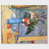 Blue Vase Blume, Paul Cezanne Geschenkpapier (Flach)