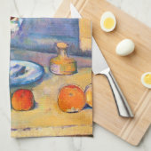 Blue Vase Blume, Paul Cezanne Geschirrtuch (Viertel Falte)