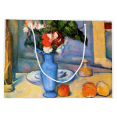 Blue Vase Blume, Paul Cezanne Große Geschenktüte (Rückseite)