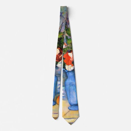 Blue Vase Blume, Paul Cezanne Krawatte (Rückseite)