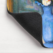 Blue Vase Blume, Paul Cezanne Mousepad (Ecke)