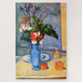Blue Vase Blume, Paul Cezanne Puzzle (Vertikal)