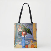 Blue Vase Blume, Paul Cezanne Tasche (Vorderseite)