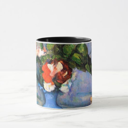 Blue Vase Blume, Paul Cezanne Tasse (Zentrum)