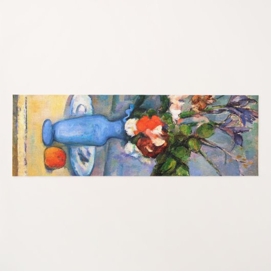 Blue Vase Blume, Paul Cezanne Yogamatte (Vorderseite (Horizontal))