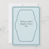 Blue Vase of Pink Apple Blossoms Mitteilungskarte (Rückseite)