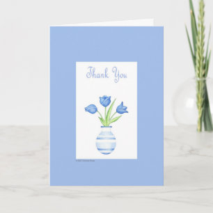 Blue Vase Vielen Dank Dankeskarte
