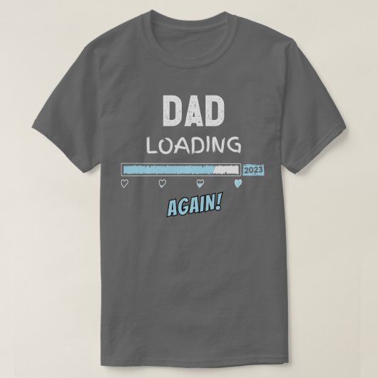 Blue Vater Loading 2023 Daddy Baby Boy Long Sl T-Shirt (Design vorne)