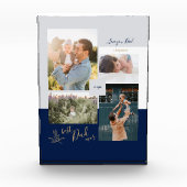 Blue Vater Tagesgeschenk Bester Vater je FotoColla Fotoblock (Vorderseite)