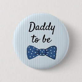 Blue Vater zu Bow Krawatte Baby Showknopf Button