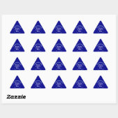 Blue Vatertag Business Triangle Shape Sticker (Blatt)