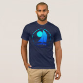 Blue Vector Sailboat T-Shirt (Vorne ganz)