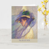 Blue Veil Edmund C Tarbell Poetic Impressionismus Karte (Gelbe Blume)