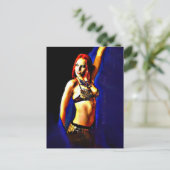 Blue Veil Postkarte (Stehend Vorderseite)