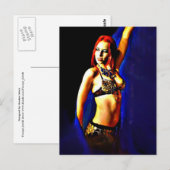 Blue Veil Postkarte (Vorne/Hinten)