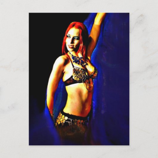 Blue Veil Postkarte (Vorderseite)