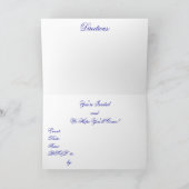 Blue Velvet - Einladungskarte (Innenseite)