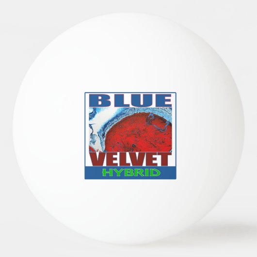 BLUE VELVET HYBRID TISCHTENNISBALL (Vorderseite)