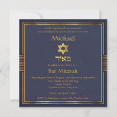 Blue Velvet Kneipe Mitzvah Invitation Einladung (Rückseite)