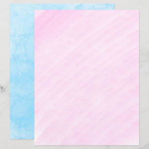 Blue Venezianisch Stucco Pink Art Scrapbooking Pap