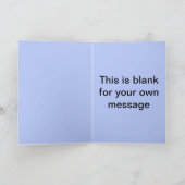 Blue Vergessen-Me-Not-Blume Karte (Innenseite)