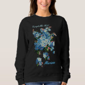 Blue Vergessen-Me-Nots - Personalisiert Sweatshirt (Vorderseite)