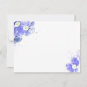 Blue vergiss-Me-not-in-Memory dank Karte (Rückseite)