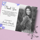 Blue vergiss-Me-not-in-Memory dank Karte