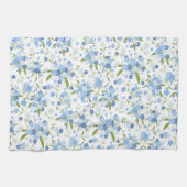 Blue Vergiss mich nicht Blume Küchentuch (Horizontal)
