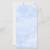 Blue Vergiss mich nicht Hochzeit Foto Danke (Rückseite)