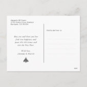 Blue Verheiratet und Frohe Weihnachten Foto Postka (Rückseite)