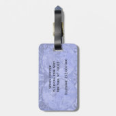 Blue Version Antique World Map J Blaeu 1664 Gepäckanhänger (Rückseite vertikal)