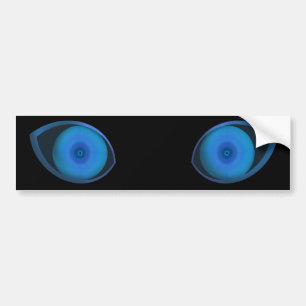 Blue Very Evil Eyes Autoaufkleber