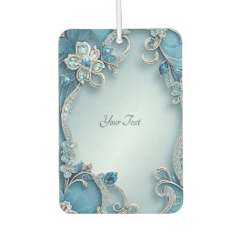 Blue Verziert Floral Air Freshener Autolufterfrischer