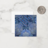 Blue Verziert Mosaic Art, Deutschland Mitteilungskarte (Vorderseite/Rückseite Beispiel)